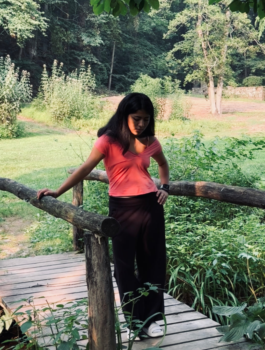 The Laleh Cross-Front V-Neck Top